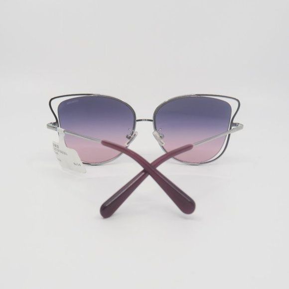 COACH HC7106 9340/I6 New Bronze-Silver/Purple Gradient Butterfly Sunglasses - Picture 6 of 7